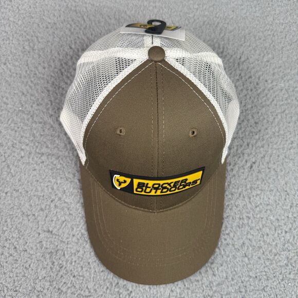Scent Blocker Outdoors Hat Brown Snap Back Mesh Ball Cap Badge Logo NWT Hunting - Picture 5 of 11